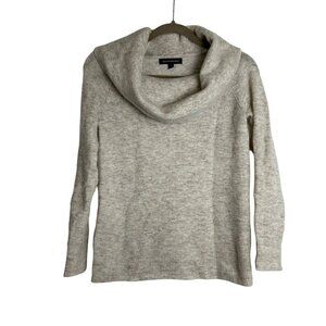 Banana Republic Womens Small Beige Cowl Neck Sweater Wool & Alpaca Blend